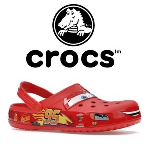 Crocs NWT Classic Clog Lightning McQueen - LIGHT UP - M7/W9
